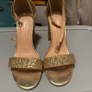 Gold Sparkle Heels